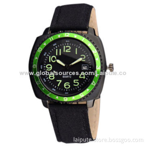 Sale Newest Fashionable Japan Movement Quartz Stainless Steel Back Men's Wristwatch, Water-resistantNew